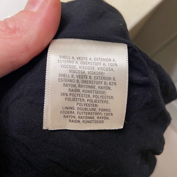 Maeve Elisabel Anthropologie Black and Cream Asymmetrical Dress NWT - Picture 7 of 7